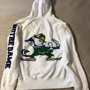 Size medium women’s Notre Dame zip hoodie